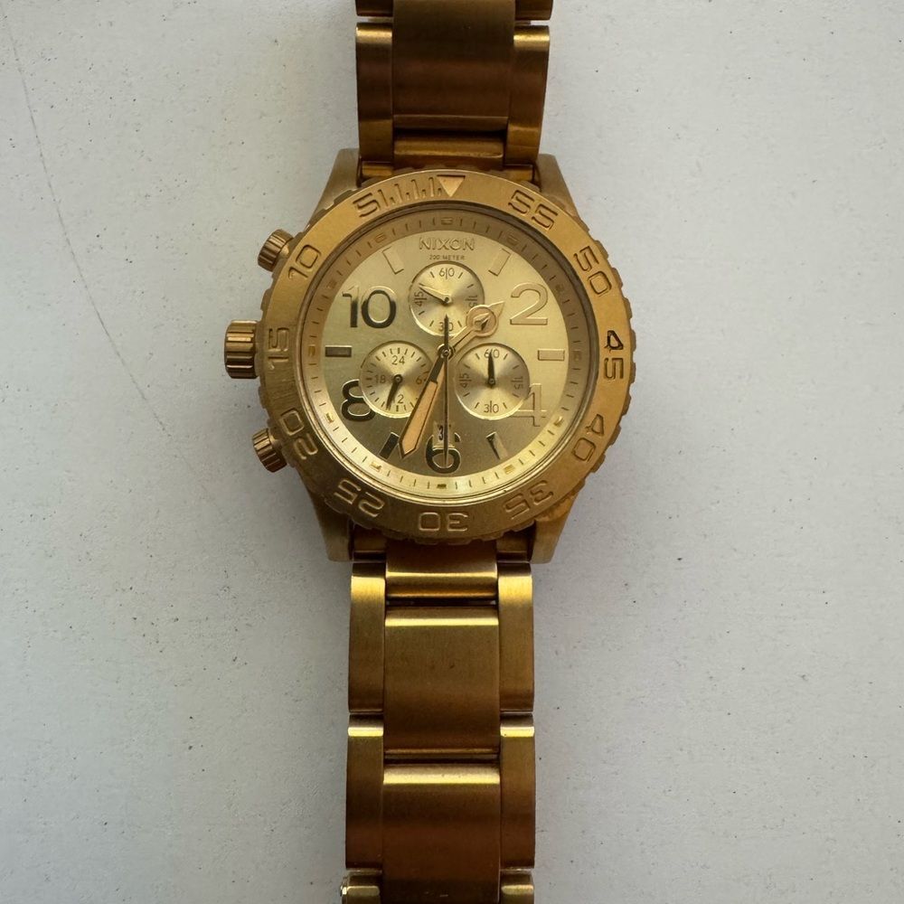 Nixon Gold 42-20 Chronograph Women’s Watch